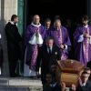 Nicolas Sarkozy - Sortie des obsèques de Andrée Sarkozy (mère de Nicolas Sarkozy), dite Dadue née Andrée Mallah, en l'église Saint-Jean-Baptiste à Neuilly-Sur-Seine, le 18 décembre 2017.