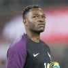 Steve Mandanda lors d'Allemagne-France à Cologne le 14 novembre 2017