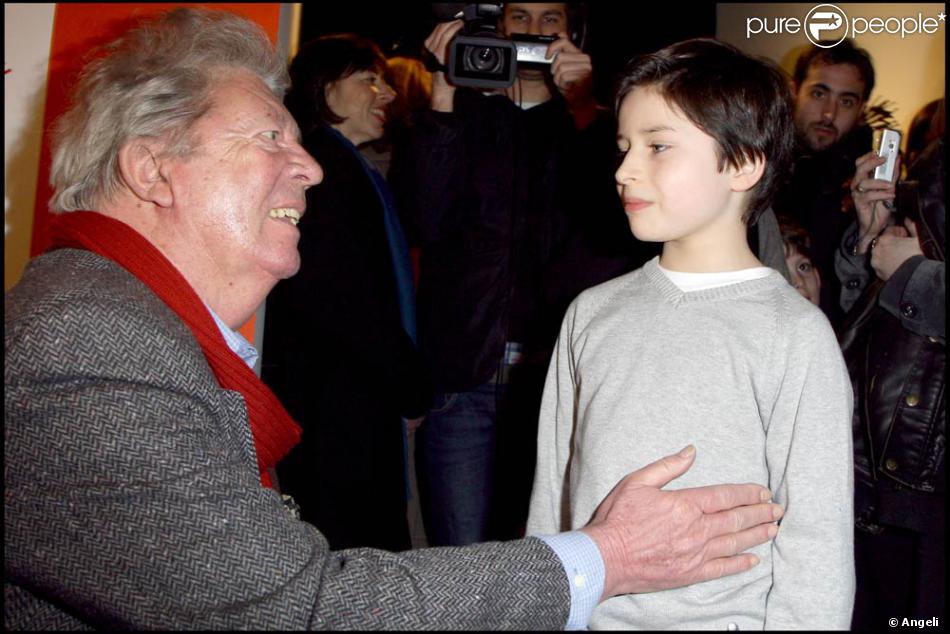 Sempé et Maxime Godart (héros du film le petit Nicolas qui sortira fin septembre) étaient hier à ...
