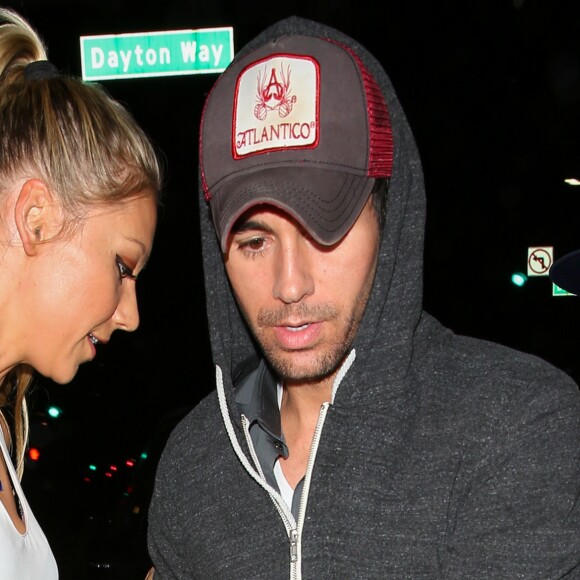 Enrique Iglesias et Anna Kournikova à Los Angeles le premier juillet 2016.