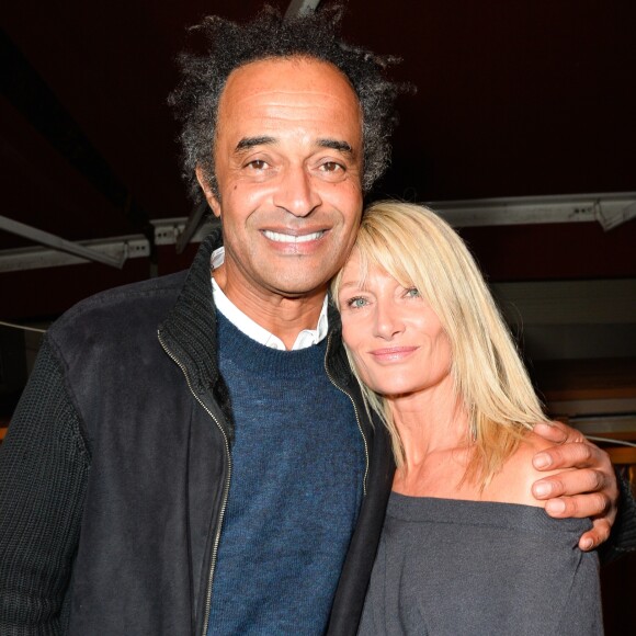 Yannick Noah et Isabelle Camus - Soirée de gala des 20 ans de l'association "Fête le Mur" de Yannick Noah au Chalet des Iles à Paris le 9 novembre 2016. © Coadic Guirec/Bestimage
