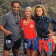 Yannick Noah en vacances au Cap Vert avec sa femme Isabelle et leur fils Joalukas. Décembre 2017.