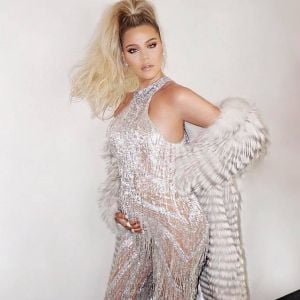 Khloé Kardashian, enceinte. Décembre 2017.