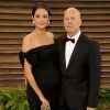 Bruce Willis et sa femme Emma Heming (enceinte) - People à la soirée Vanity fair après les Oscars 2014 à West Hollywood. Le 2 mars 2014
