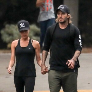 Victoria et David Beckham à Los Angeles. Août 2017.