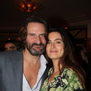 Frédéric Beigbeder et sa femme Lara Micheli - Remise du Prix de Flore 2015 à Jean-Noël Orengo au café de Flore Paris, le 10 novembre 2015 © Philippe Baldini / Bestimage