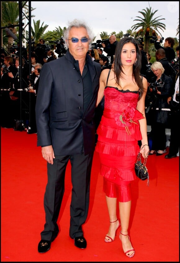 Flavio Briatore et Elisabetta Gregoraci au Festival de Cannes, le 23 mai 2006.