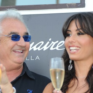 Flavio Briatore et Elisabetta Gregoraci à Marbella, le 6 juillet 2012.