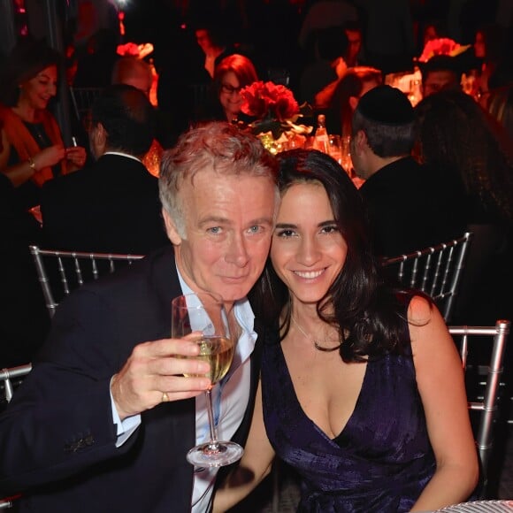 Exclusif - Franck Dubosc (Parrain de la Tsédaka 2017) et sa femme Danièle - Soirée de gala du 25e anniversaire de la "Tsédaka" (Solidarité de la Communauté Juive de France envers les israélites et non israélites démunis) au Pavillon Vendôme à Paris, le 27 novembre 2017. © Erez Lichtfeld/Bestimage