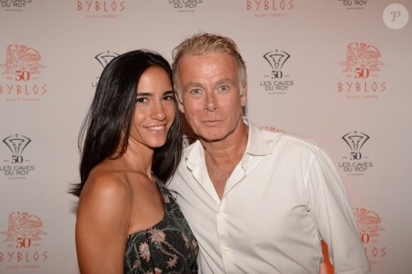 Exclusif - Franck Dubosc et sa femme Danièle - Soirée de la Summer Party des 50 ans du Byblos et des Caves du Roy à Saint-Tropez le 23 juillet 2017. © Rachid Bellak/Bestimage