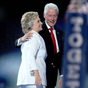 Bill Clinton et sa femme Hillary Clinton - 4 ème jour de la Convention Démocrate à Philadelphie le 28 juillet 2016.