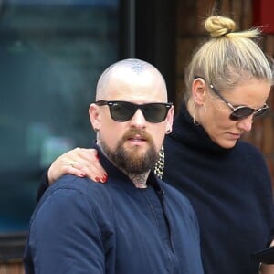 Benji Madden et sa femme Cameron Diaz à Aspen, le 8 avril 2016