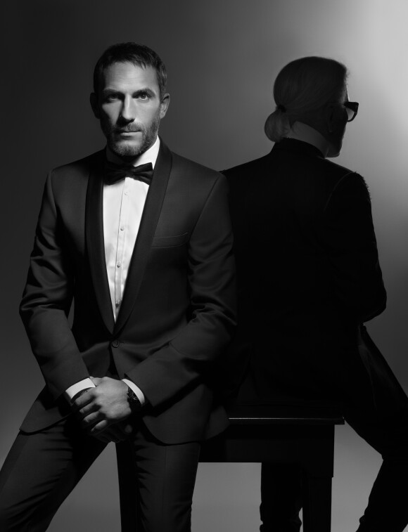 Sebastien Jondeau et Karl Lagerfeld. Photo par Karl Lagerfeld.