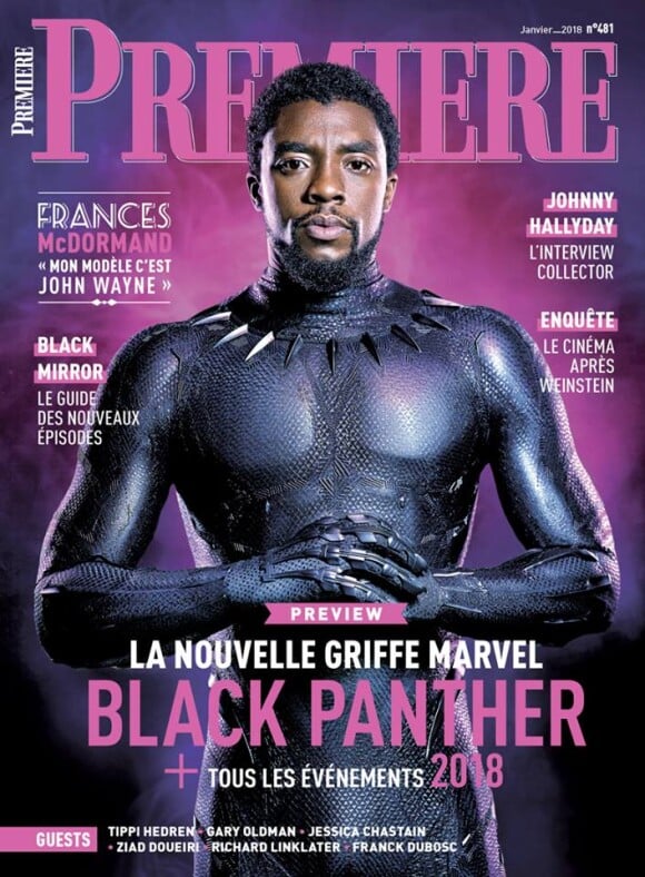 Couverture du magazine Première (janvier 2018)