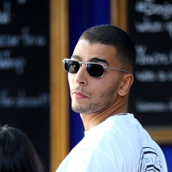 Kourtney Kardashian et son compagnon Younes Bendjima sont allés déjeuner au restaurant 'The Little Door' à Los Angeles, le 12 décembre 2017.