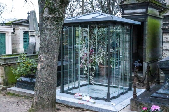 Illustration du caveau familial au cimetière de Montmartre où France Gall rejoindra sa fille Pauline Hamburger et son mari Michel Berger. Paris le 9 janvier 2018.