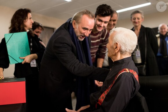 Exclusif - Antoine Duléry - Concert de Charles Aznavour à l'Accorhotels Arena à Paris, le 13 décembre 2017 © Cyril Moreau / Bestimage
