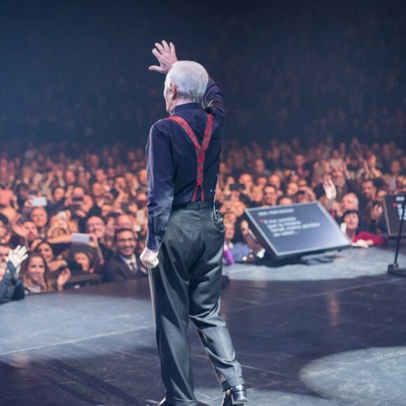 Exclusif - Concert de Charles Aznavour à l'Accorhotels Arena à Paris, le 13 décembre 2017 © Cyril Moreau / Bestimage