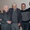 Exclusif - Alain Terzian, Enrico Macias et Elie Semoun - Concert de Charles Aznavour à l'Accorhotels Arena à Paris, le 13 décembre 2017 © Cyril Moreau / Bestimage