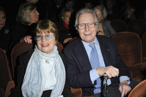 Jean Piat et Françoise Dorin - Générale de la pièce Harold et Maude au théâtre Antoine à Paris le 5 mars 2012