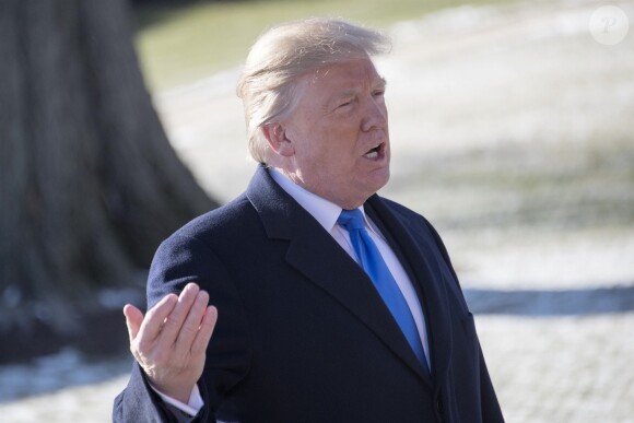 Donald Trump part de la Maison Blanche pour Camp David pour y passer le week-end - Washington DC le 5 janvier 2018.