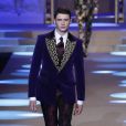 Noé Elmaleh (fils de Gad Elmaleh) - Défilé Dolce &amp; Gabbana lors de la Fashion Week à Milan, Italie, le 13 janvier 2018.
