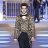 Le chanteur Austin Mahone - Défilé Dolce & Gabbana lors de la Fashion Week à Milan, Italie, le 13 janvier 2018.