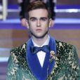 Gabriel-Kane Day-Lewis (fils d'Isabelle Adjani et Daniel Day-Lewis) - Défilé Dolce &amp; Gabbana lors de la Fashion Week à Milan, Italie, le 13 janvier 2018.