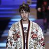 L'influenceur et vlogueur Juan Pablo Zurita - Défilé Dolce & Gabbana lors de la Fashion Week à Milan, Italie, le 13 janvier 2018.