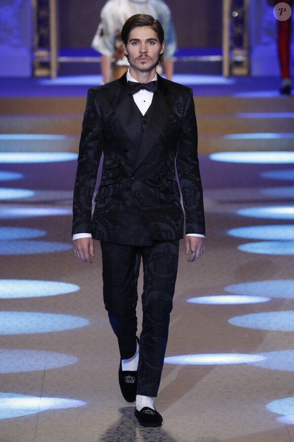 Will Peltz (fils de l'homme d'affaires Nelson Peltz) - Défilé Dolce & Gabbana lors de la Fashion Week à Milan, Italie, le 13 janvier 2018.