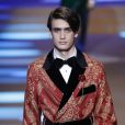 Chase Hill (frère du mannequin Taylor Hill) - Défilé Dolce &amp; Gabbana lors de la Fashion Week à Milan, Italie, le 13 janvier 2018.