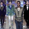 Noé Elmaleh, Gabriel-Kane Day-Lewis, Christian Combs et Rafferty Law au défilé Dolce & Gabbana à Milan le 13 janvier 2018