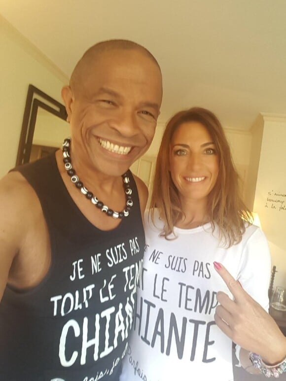 Francky Vincent et Eve Angeli sur une photo publiée sur Twitter en octobre 2017.