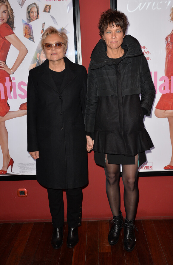 Muriel Robin et sa femme Anne Le Nen - Avant-première du film Brillantissime au cinéma Publicis à Paris, France, le 15 janvier 2018. © Veeren/Bestimage