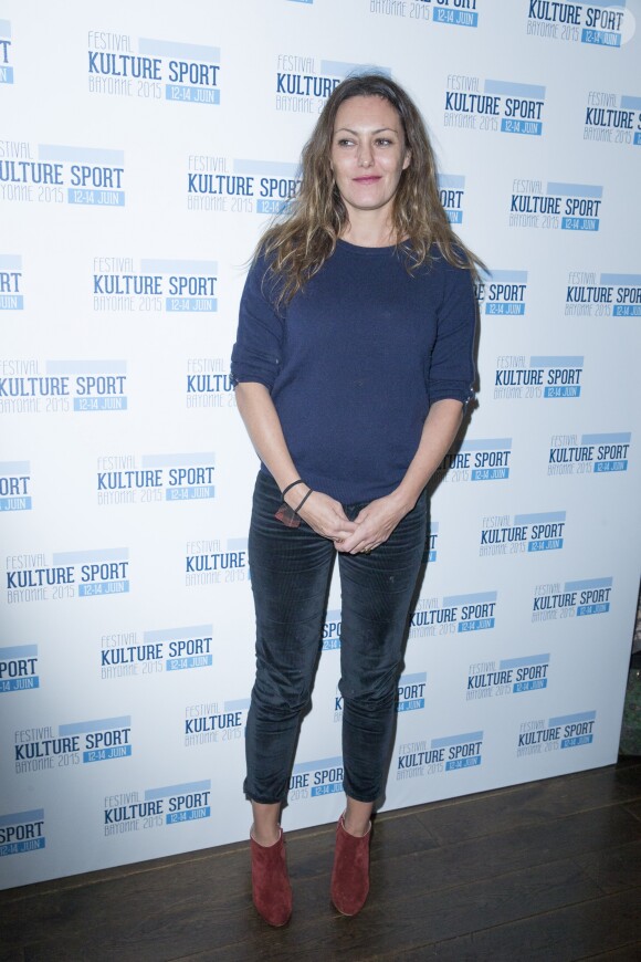 Karole Rocher - Présentation du festival "Kulture Sport" lors d'une conférence de presse au cinéma Panthéon, à Paris le 24 novembre 2014. Le festival "Kulture Sport" se tiendra du 12 au 14 juin 2015 à Bayonne.