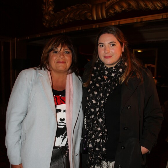 Semi-exclusif - Michèle Bernier et sa fille Charlotte Gaccio lors de la générale de "The Hole", cabaret baroque'n'roll sans précédent au Cabaret de Paris, le 15 janvier 2016. © Philippe Baldini/Bestimage