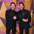 Edgar Ramirez, Ricky Martin à la soirée "HBO Golden Globe After Party" au Beverly Hilton à Los Angeles, le 7 janvier 2018. © Birdie Thompson-AdMedia via Zuma/Bestimage