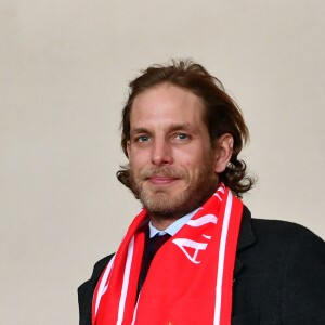 Andrea Casiraghi - Rencontre de Ligue 1 de football entre Monaco et Nice au stade Louis II de Monaco le 16 janvier 2018. Monaco et Nice ont fait match nul 2 buts à 2. © Bruno Bebert/Bestimage