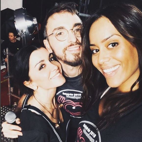 Jenifer, Christophe Willem, Amel Bent - Coulisses des Enfoirés 2017, janvier 2018, Instagram