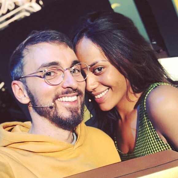 Christophe Willem et Amel Bent - Coulisses des Enfoirés 2017, janvier 2018, Instagram