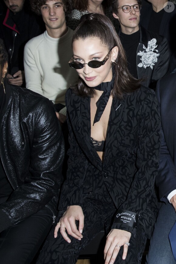 Bella Hadid - Défilé de mode Dior Homme collection Automne/Hiver 2018/2019 à Paris, le 20 janvier 2018. © Olivier Borde/Bestimage