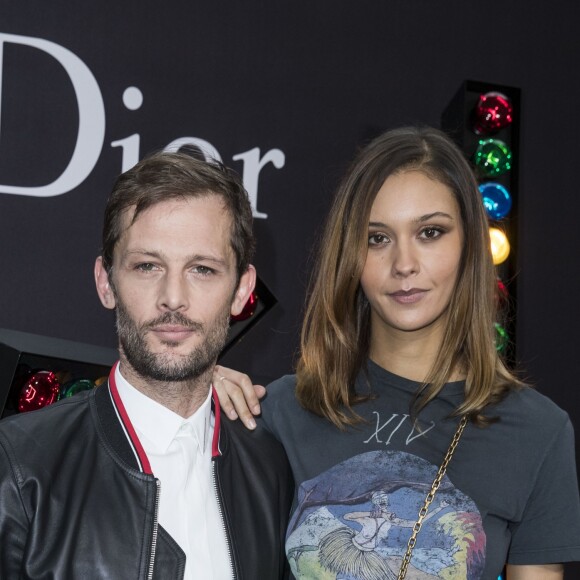 Nicolas Duvauchelle et sa compagne Anouchka Alsif - Défilé de mode Dior Homme collection Automne/Hiver 2018/2019 à Paris, le 20 janvier 2018. © Olivier Borde/Bestimage