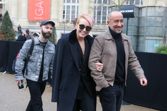 Woodlkid et Noomi Rapace - Défilé de mode Dior Homme collection Automne/Hiver 2018/2019 à Paris, le 20 janvier 2018. © CVS / Veeren / Bestimage 