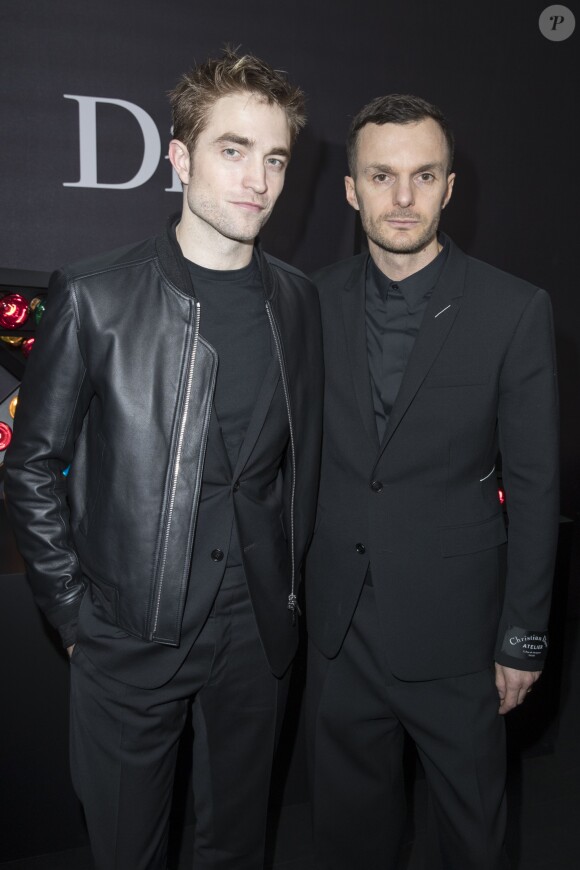 Robert Pattinson et Kris Van Assche - Défilé de mode Dior Homme collection Automne/Hiver 2018/2019 à Paris, le 20 janvier 2018. © Olivier Borde/Bestimage