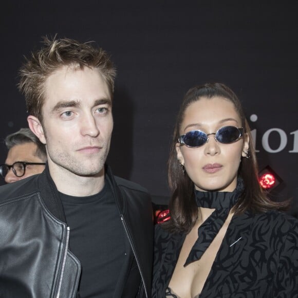 Robert Pattinson et Bella Hadid - Défilé de mode Dior Homme collection Automne/Hiver 2018/2019 à Paris, le 20 janvier 2018. © Olivier Borde/Bestimage