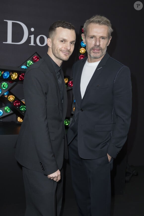 Lambert Wilson et Kris Van Assche - Défilé de mode Dior Homme collection Automne/Hiver 2018/2019 à Paris, le 20 janvier 2018. © Olivier Borde/Bestimage