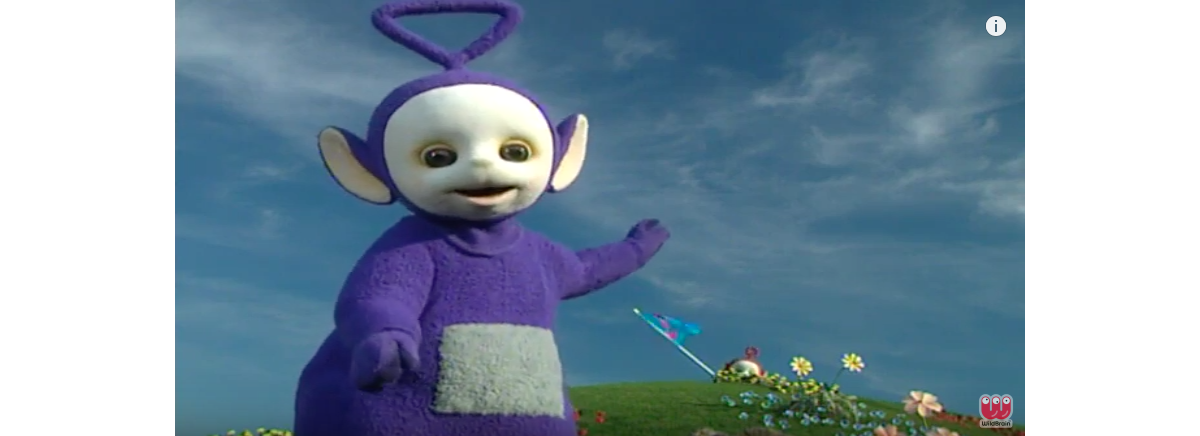 Photo : Tinky Winky dans Les Télétubbies, la série anglaise. - Purepeople