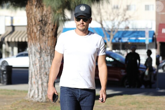 Exclusif - James Franco est allé déjeuner avec Jeff Garlin au restaurant Joan's à Studio City, le 23 janvier 2018.