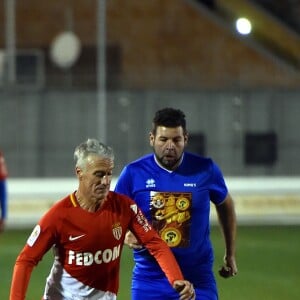 Didier Deschamps lors du traditionnel match de football au stade de Cap d'Ail le 22 janvier 2018, opposant l'équipe du prince Albert II de Monaco à celle des Artistes du Cirque pendant le 42eme Festival International du Cirque de Monte Carlo. L'équipe du Prince a remporté la rencontre par 2 buts à 0. © Bruno Bebert/Bestimage