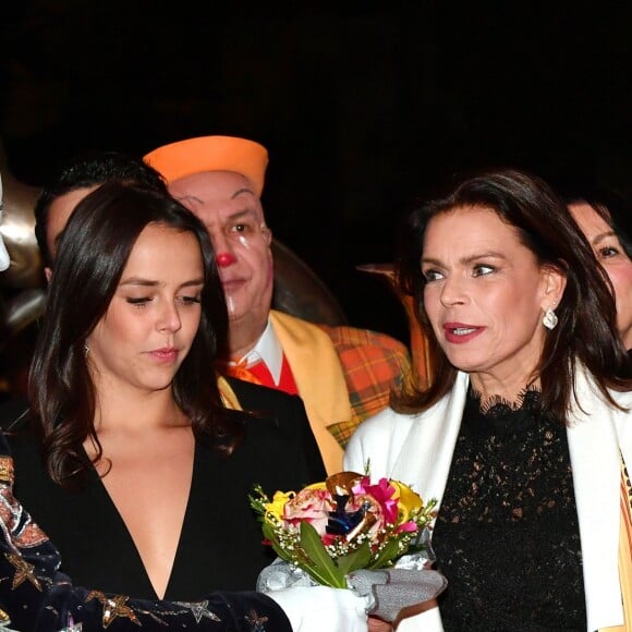 Pauline Ducruet et la princesse Stéphanie de Monaco lors de la soirée de remise des prix du 42ème Festival International du Cirque de Monte Carlo le 23 janvier 2018. © Bruno Bebert/Bestimage